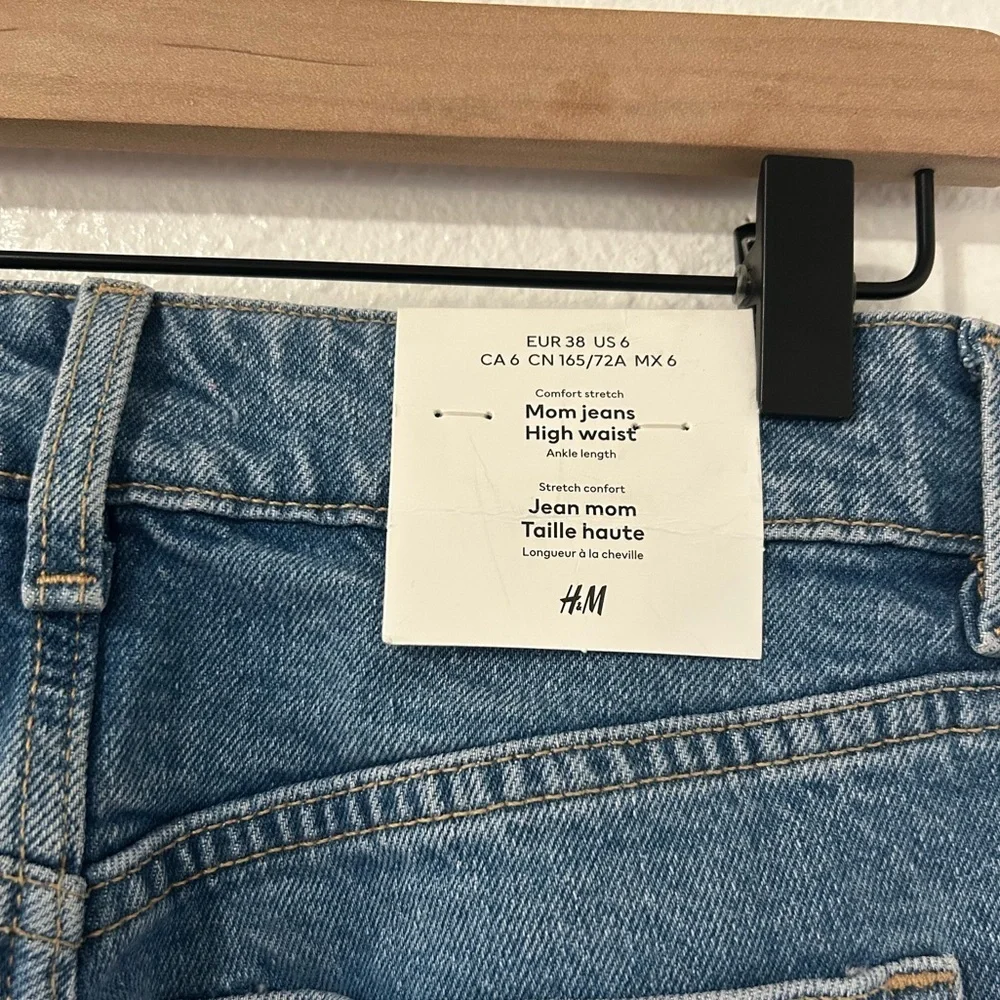 H&M high wasted denim mom Jeans size 6